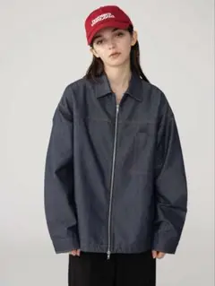 【WEGO】BROWNY 25年秋冬新作 カラーステッチシャツジャケット