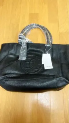 EGOIST ブラック レザー トートバッグ