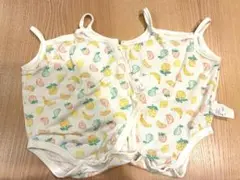ユニクロ UNIQLO キャミソール ロンパース 肌着 インナー 2枚 白