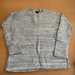 H&M メンズ クルーネックニット グレー Sサイズ
