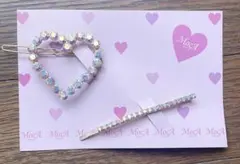 クリスタルビーズ ヘアピンセット