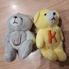 イニシャルベアマスコット　K J