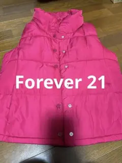 Forever 21 ピンク ダウンベスト風　Mサイズ