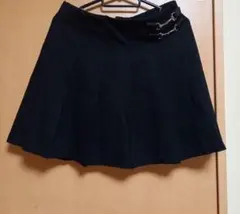 INGNI黒のプリーツミニスカート サイド金具付き
