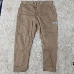 overprint ベージュ チノパン