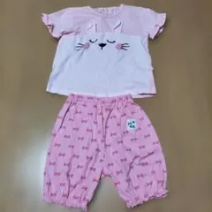 トップバリュ　うさぎ　パジャマ　ピンク 90サイズのサムネイル