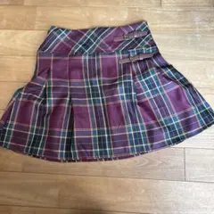 SHEIN チェック柄プリーツスカート 10Y