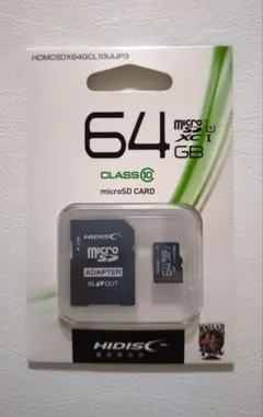 HIDISC microSDXC 64GB Class10