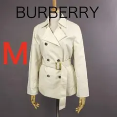 H5913◾️バーバリー　ノバチェック　ショートトレンチコート　Y2K