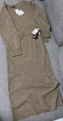 アベイル セットアップ セーター Mサイズ 茶色