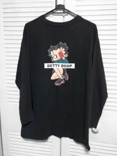 ベティ・ブープ ロングスリーブTシャツ ブラック