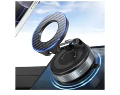 スマホホルダー 車 マグネット【真空吸盤 & 強力 マグネット】スマホスタンド