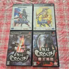 PS2 戦国BASARA 2 無双OROCHI 魔王再臨 4本組 プレステ2
