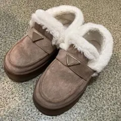 GRL グレイル スエードムートンローファー