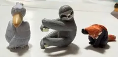 ガチャ　ハシビロコウ　ナマケモノ　レッサーパンダ　3点セット