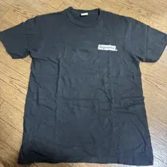 Supreme 로고 티셔츠 블랙