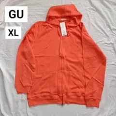 GU ジーユー スウェット フルジップパーカ パーカー XL オレンジ
