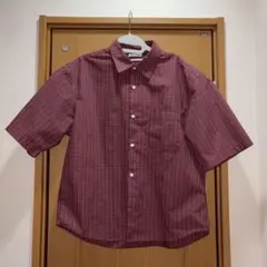 GU 半袖シャツ チェック レッドのサムネイル