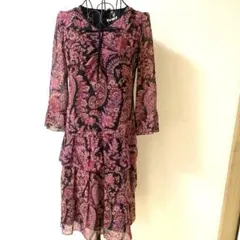 お値下げしました。 Ｕbyウンガロ・長袖ティアードワンピースオールシーズン用