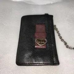 Ｐａｕｌ Ｓｍｉｔｈ ポールスミス チェーン付ハートチャームパスケース