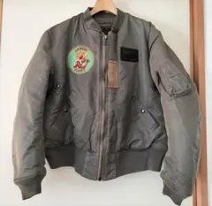 希少 AVIREX USA製 MA-1 復刻 フライトジャケット L