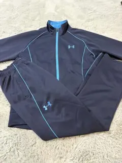 UNDER ARMOUR アンダーアーマー　ジャージ上下セットアップSMネイビー