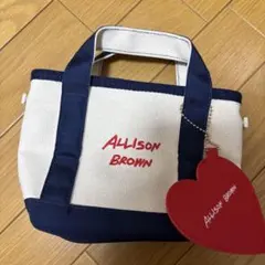 ALLISON BROWN トートバッグ ネイビー/アイボリー