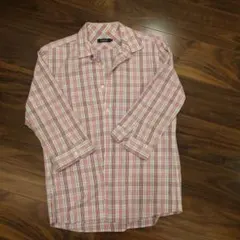 BURBERRY BLACK LABEL 長袖シャツ ピンク系 チェック柄