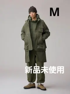 GU×ENGENNERDGARMENTS パデッドシェルパーカー オリーブM新品