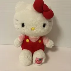 ハローキティ ぬいぐるみ 赤いオーバーオール即購入OK