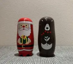 【クリスマス】マトリョーシカ　動物サンタセット