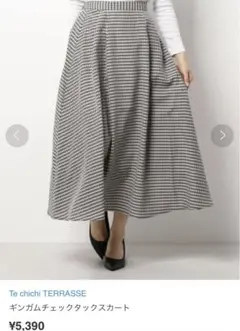 新品｜Te chichi TERRASSE ギンガムチェックタックスカート