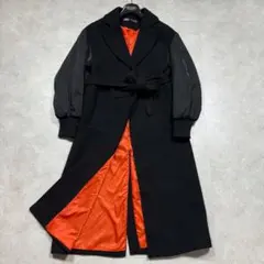 ZARA　ザラ　マッチングボンバーコート　完売品　S　黒オレンジ 即完売 ザラ ZARA マッチングボンバーコート Sサイズ - メルカリ