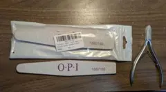 OPI ネイルファイル 100/180 3本セットとキューティクルニッパー