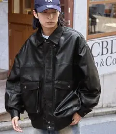 【新品未使用品】オーバーサイズヴィンテージライクブルゾン