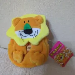 希少【たべっ子どうぶつ】ぬいぐるみポーチ　ライオンくん