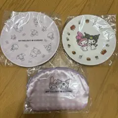モスバーガー 福袋 マイメロディ クロミ プレート ポーチセット