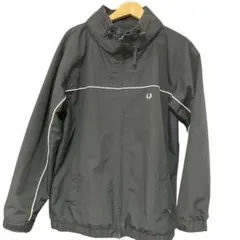フレッドペリー BLOCKER ZIP THROUGH JACKET Lブラック
