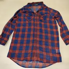 CECI McBEE 長袖シャツ 青赤チェック