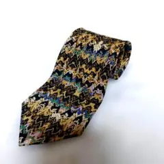 MISSONI ジグザグ　パターン　 シルク　ネクタイ　イタリア　美品のサムネイル