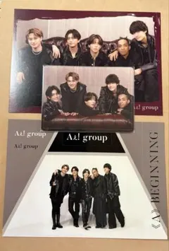 Aぇ! group «A»BEGINNING 特典 シール トレカ ポストカード