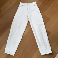 試着のみ　スナイデル　デニムパンツ　白　S