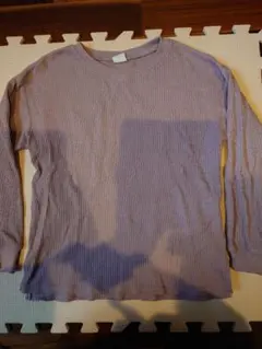 44(美品)DAILY LINE 長袖カットソー 130 パープル