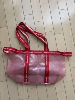 beautiful people ビニールバッグ　赤
