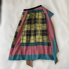 c*o様 美品！REDYAZEL チェック柄カラーブロックフレアスカート M