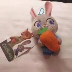 韓国限定　ズートピア　ジュディ　ぬいぐるみ　キーホルダー