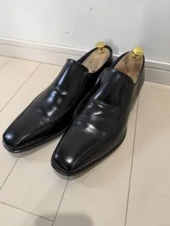 REGAL ブラックレザー スリッポンシューズ