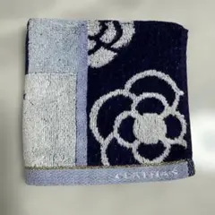 CLATHAS タオルハンカチ カメリア ロゴ ネイビーのサムネイル