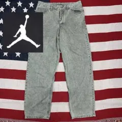 完売品 AIR JORDAN ジョーダン セメント バギーパンツ バギーデニム