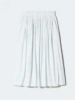 ユニクロ　ボリュームギャザースカート　ライトグレー　XXL